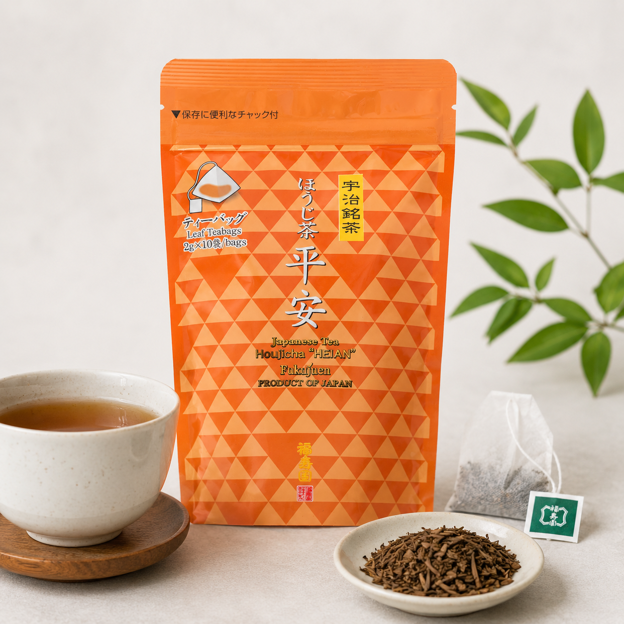 Fukujuen Hojicha Tea Bags (10 Pack)