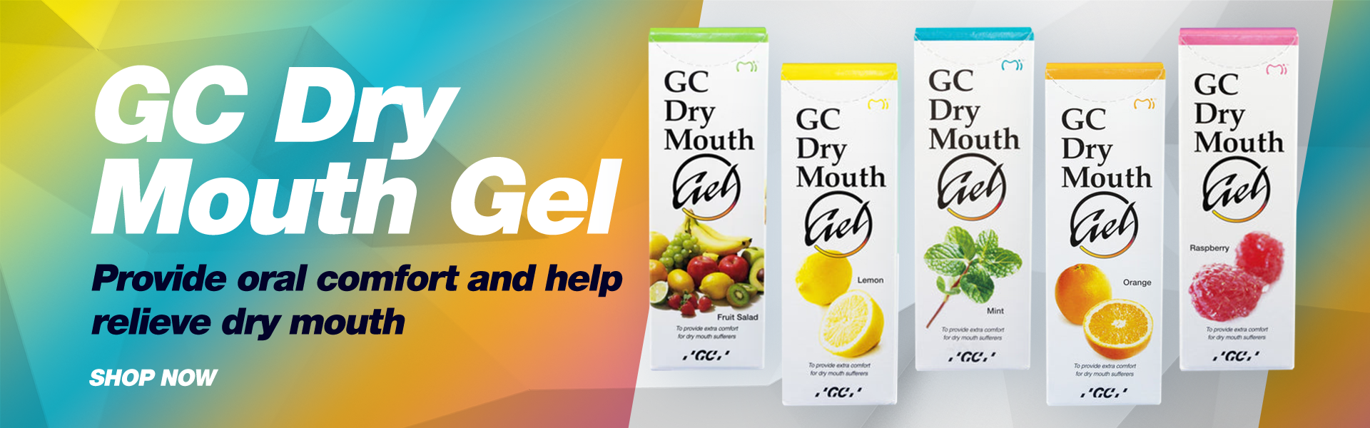 GC Dry Mouth Gel – pH-balanced, sugar-free oral gel for dry mouth relief 
