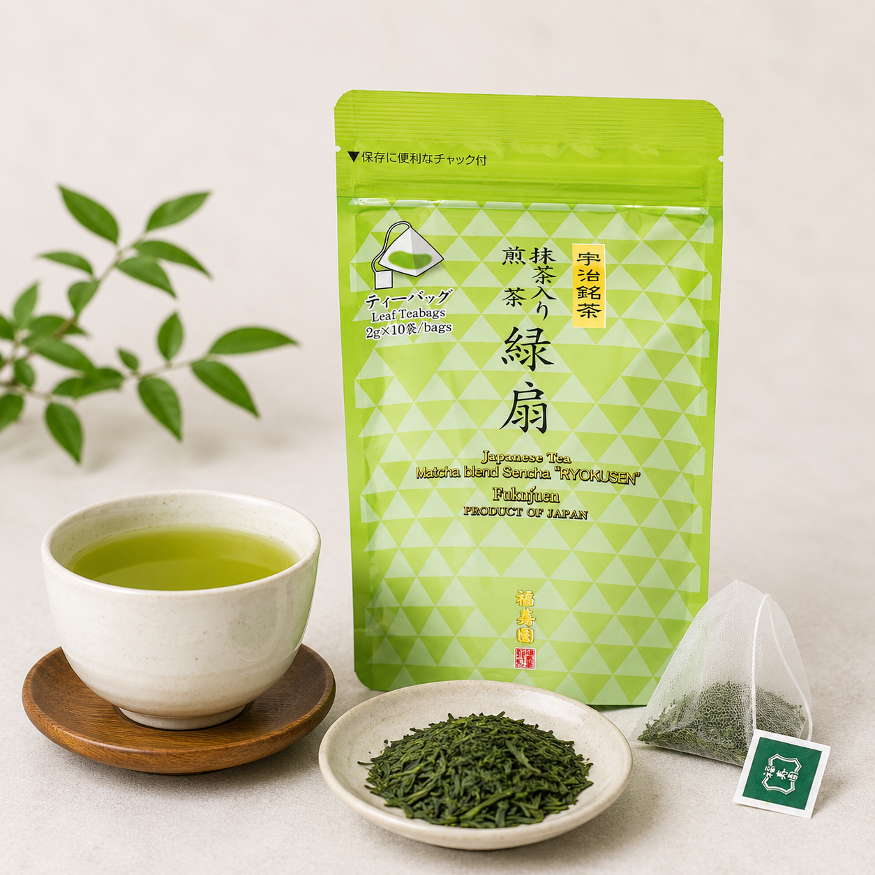 Fukujuen Matcha Tea Bags (10 Pack)