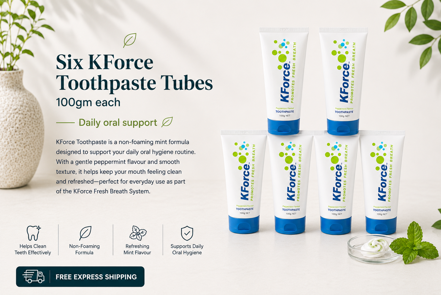 SAVE 40% with Six Toothpastes