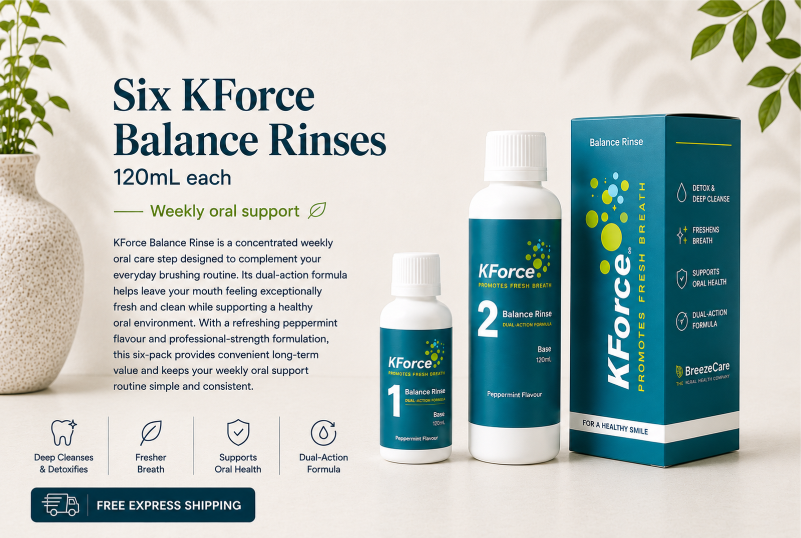 SAVE 40% with Six Sets KForce Balance Rinse