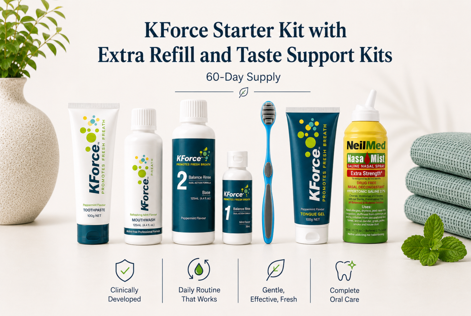 SAVE 40% with KForce Starter + Refill + Taste Support Kits