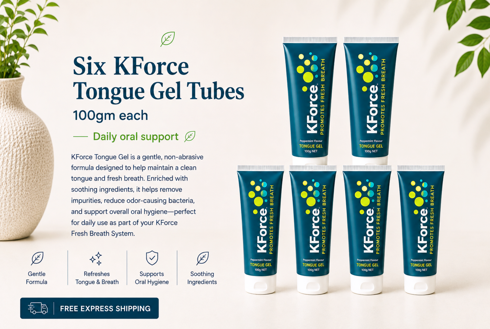 SAVE 40% with Six KForce Tongue Gels